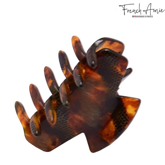 Hair Claw Clip Celluloid Brown Shell Net Small Durable Fashion Accessories main image 4